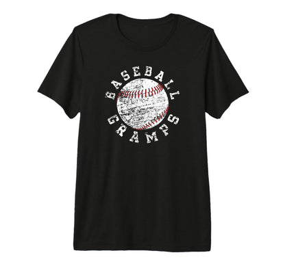 Mens Baseball Gramps Grandpa Best T-Shirt - Graphic Print for Adults - T-Shirt, Sweatshirt, Hoodie