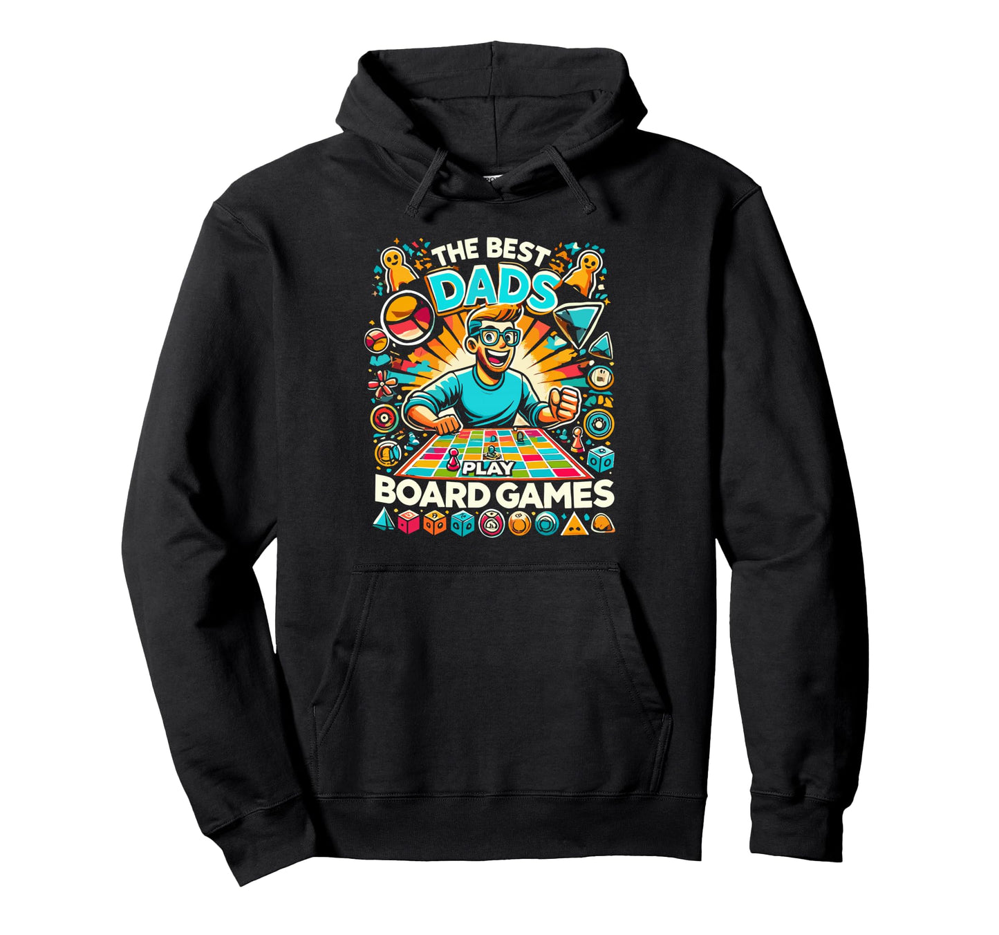 Funny Board Game Dad Game Night Board Hoodie - Graphic Print for Adults - T-Shirt, Sweatshirt, Hoodie