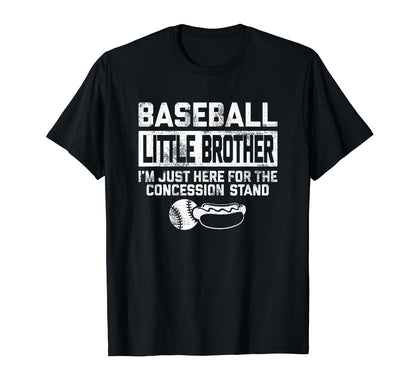 Baseball Little Brother Just Here T-Shirt - Streetwear Style for Adults - T-Shirt, Sweatshirt, Hoodie