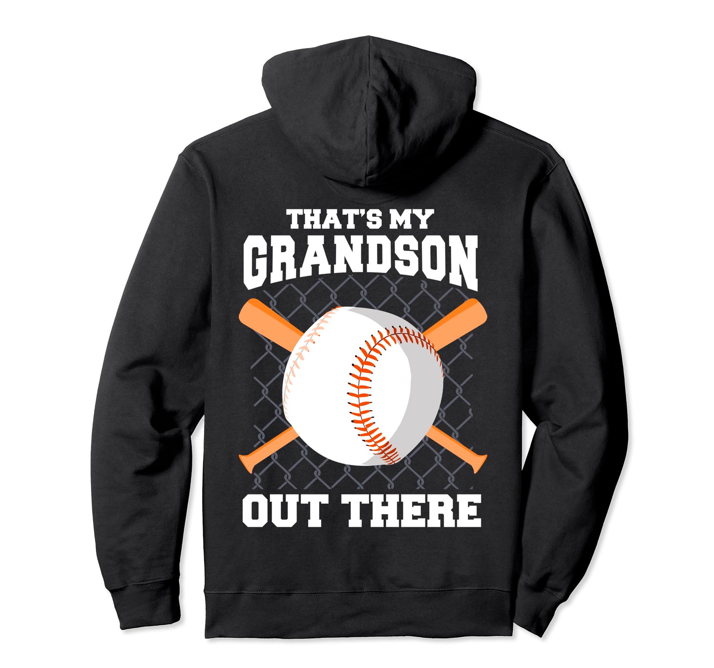 Baseball Grandson Hilarious Grandmother Hoodie - Minimalist Print Unisex - T-Shirt, Sweatshirt, Hoodie