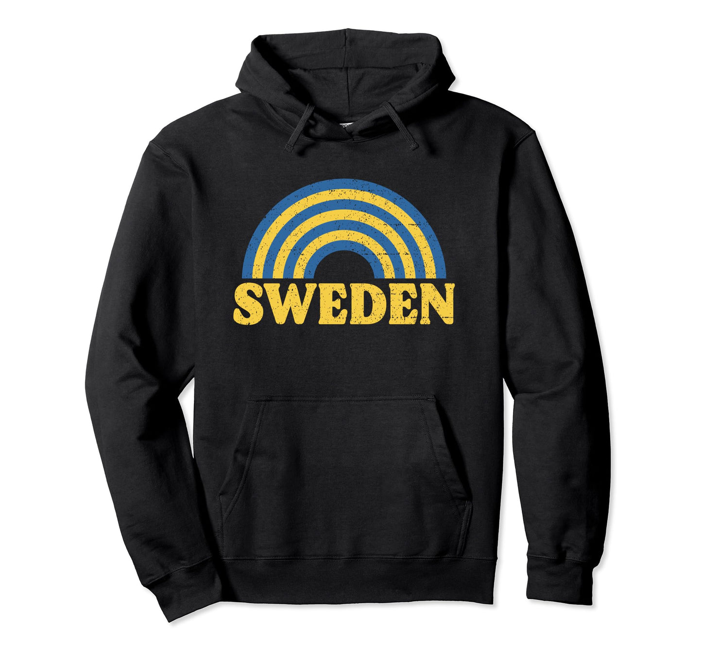 Sweden Flag Rainbow Sverige Swedish Hoodie - Minimalist Print for Adults - T-Shirt, Sweatshirt, Hoodie