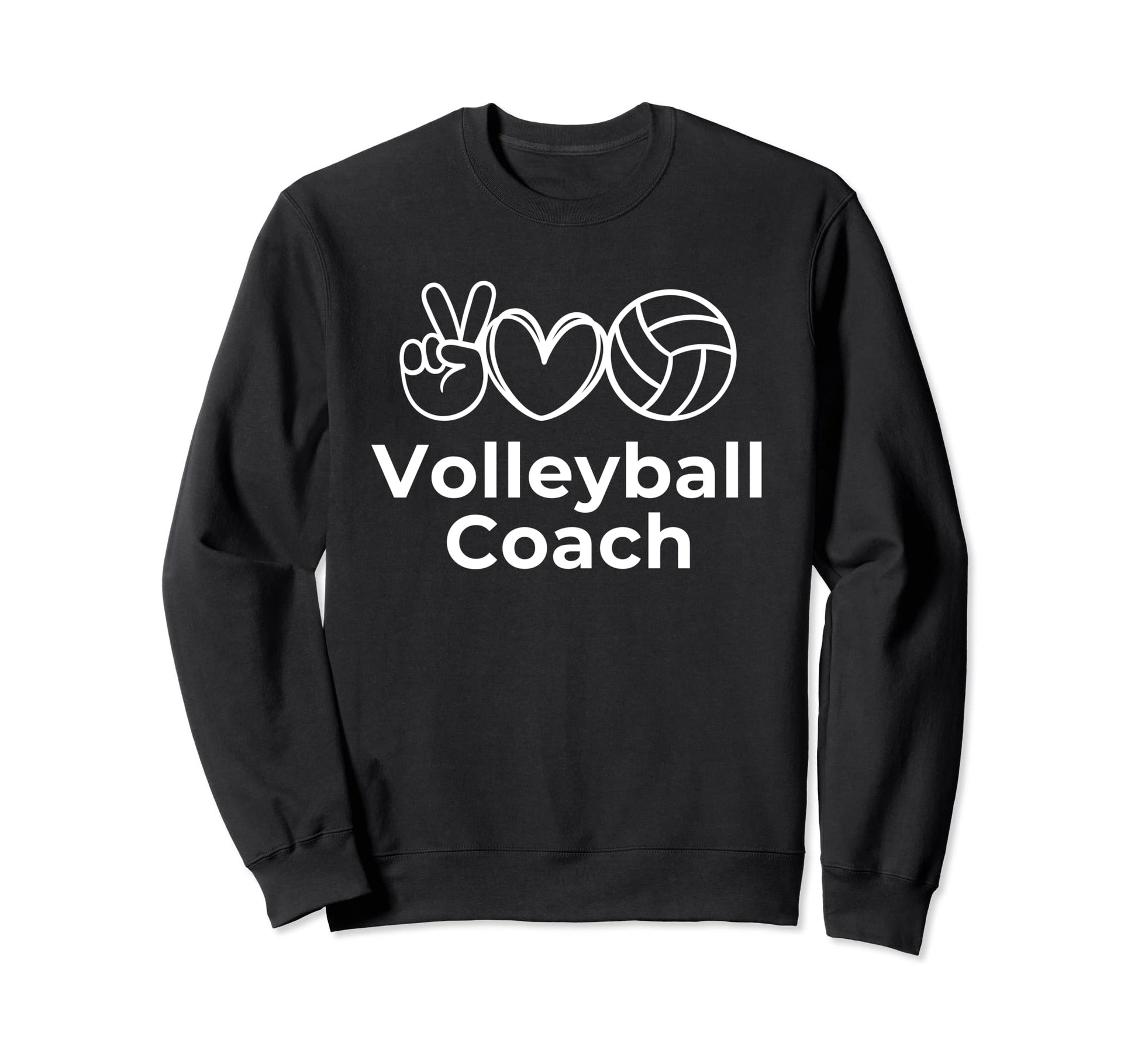 Peace Love And Volleyball Sweatshirt - Novelty Apparel Unisex - T-Shirt, Sweatshirt, Hoodie