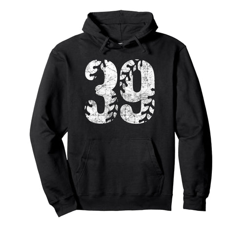 Baseball Softball Mom 39 Number 39 Hoodie - Casual Everyday Wear Unisex - T-Shirt, Sweatshirt, Hoodie