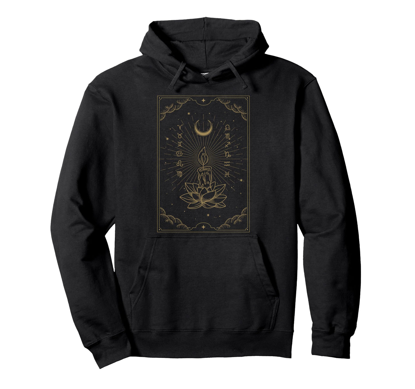 Candle Shines Lotus Flowers Kind Hoodie - Aesthetic Graphic for Adults - T-Shirt, Sweatshirt, Hoodie