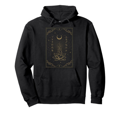 Candle Shines Lotus Flowers Kind Hoodie - Aesthetic Graphic for Adults - T-Shirt, Sweatshirt, Hoodie