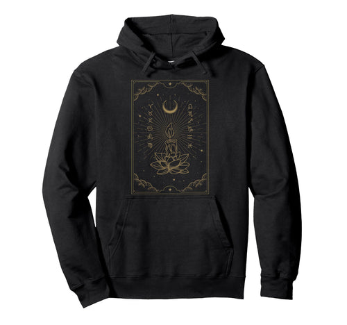 Candle Shines Lotus Flowers Kind Hoodie - Aesthetic Graphic for Adults - T-Shirt, Sweatshirt, Hoodie