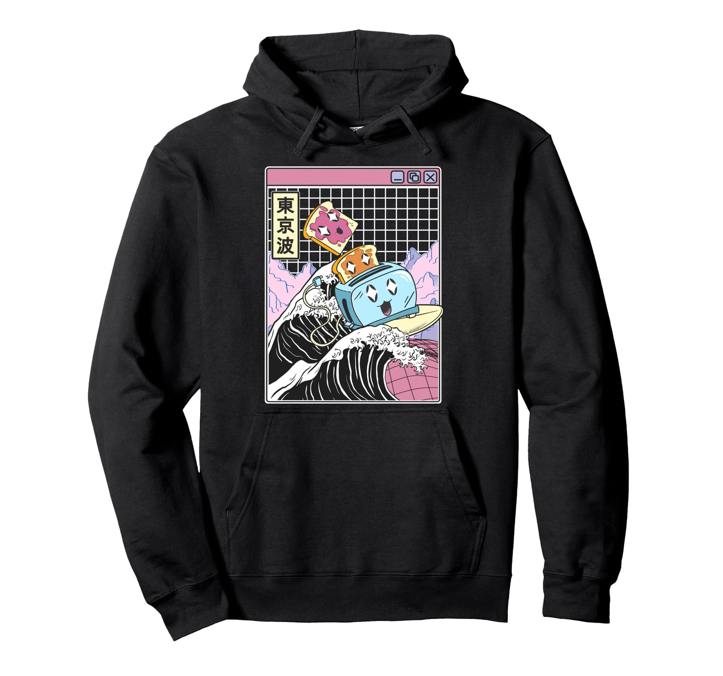 Happy Toaster Jelly Peanut Butter Toast Hoodie - Trendy Graphic for Adults - T-Shirt, Sweatshirt, Hoodie
