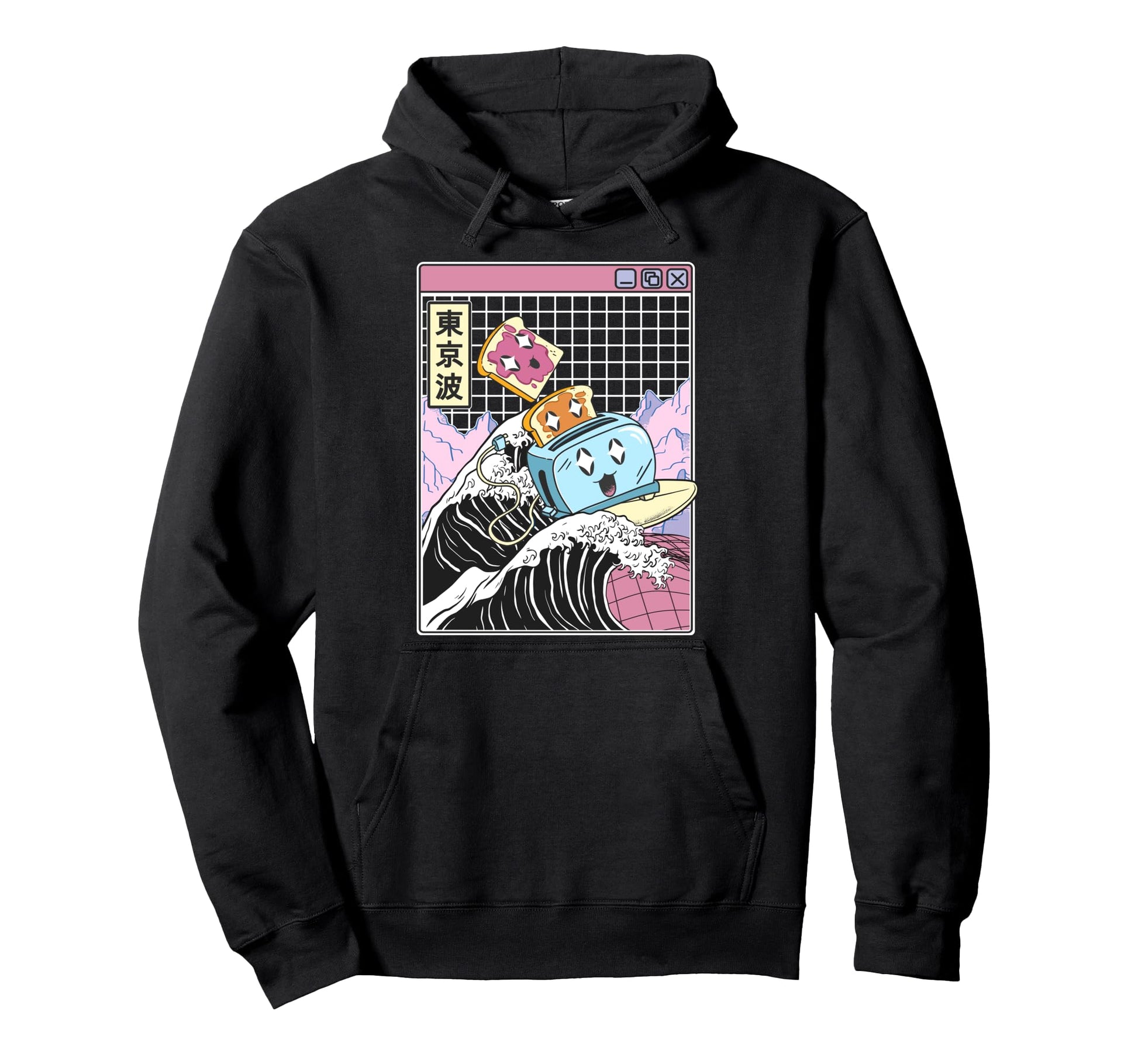 Happy Toaster Jelly Peanut Butter Toast Hoodie - Trendy Graphic for Adults - T-Shirt, Sweatshirt, Hoodie