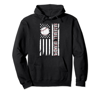 Baseball Grandpa Baseball Player Hoodie - Trendy Graphic Men Women - T-Shirt, Sweatshirt, Hoodie