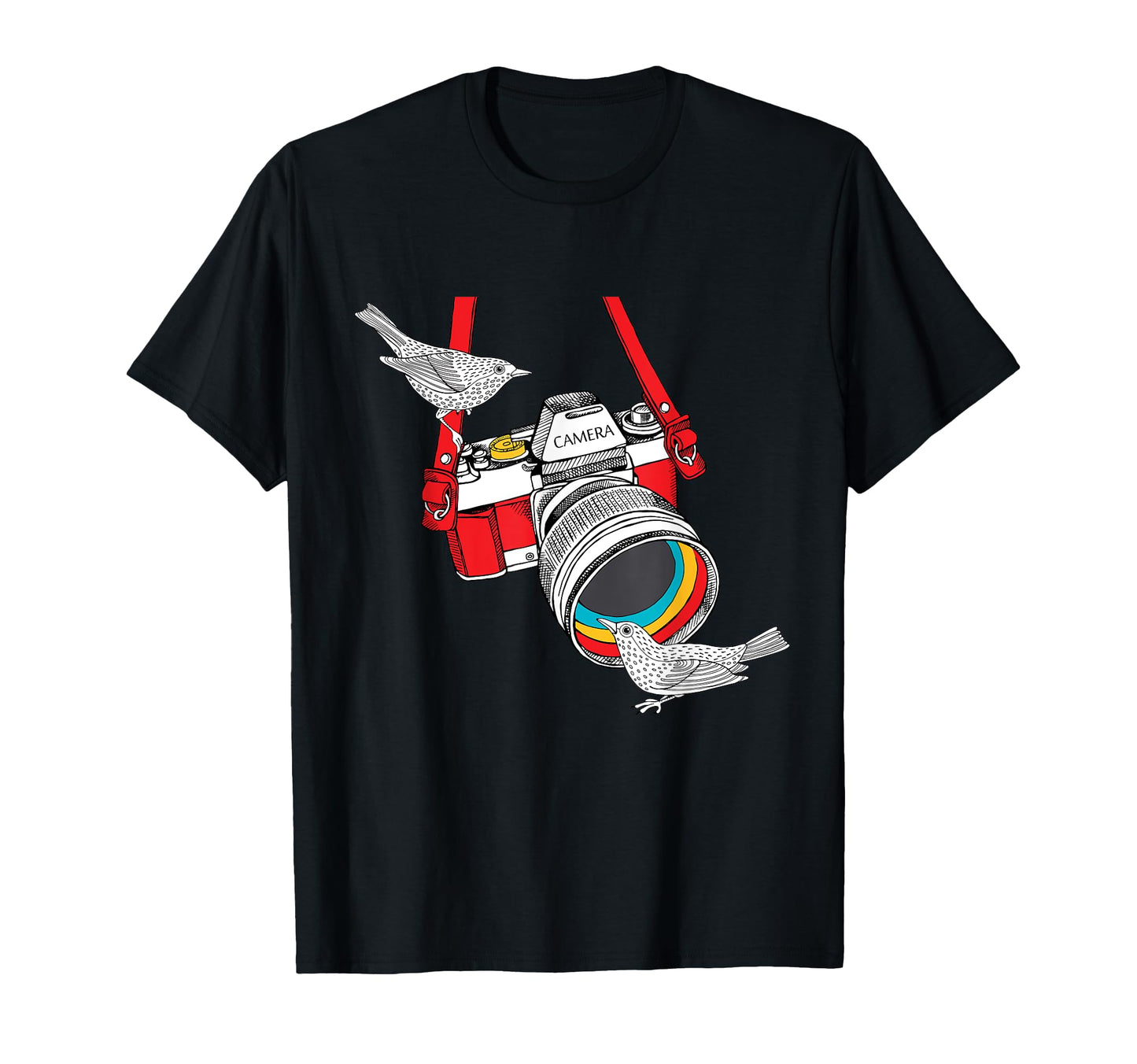 Birdology Bird Camera Bird T-Shirt - Novelty Apparel for Adults - T-Shirt, Sweatshirt, Hoodie