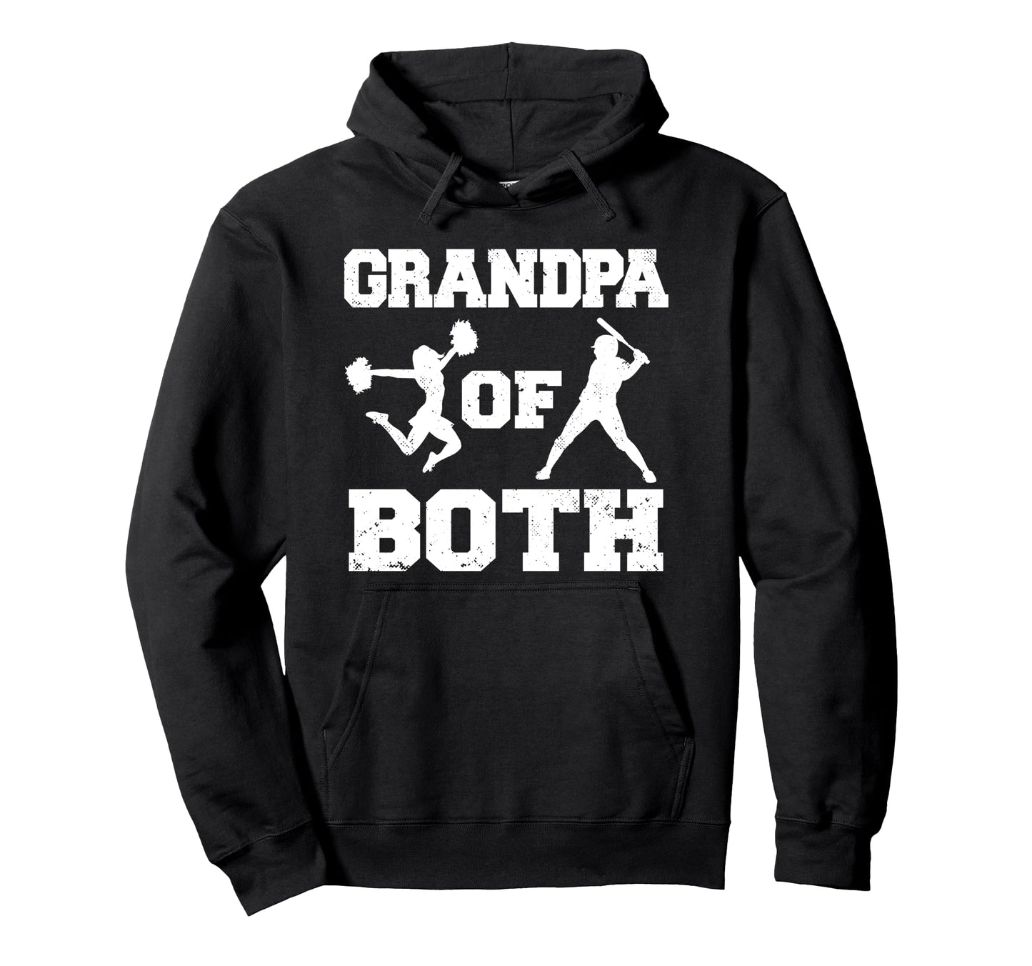 Grandpa Both Funny Baseball And Cheer Hoodie - Streetwear Style Unisex - T-Shirt, Sweatshirt, Hoodie