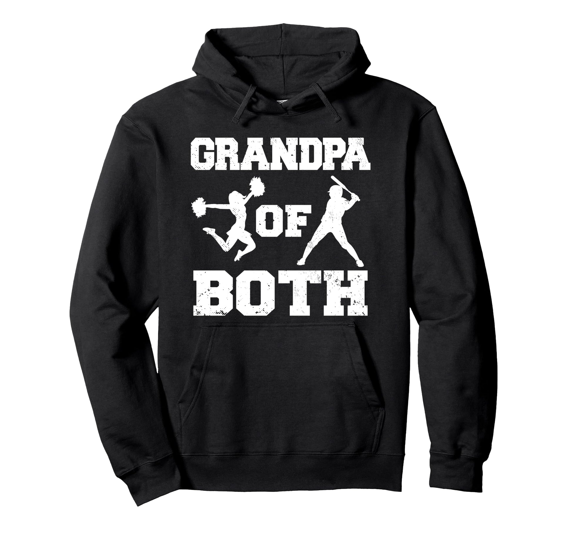 Grandpa Both Funny Baseball And Cheer Hoodie - Streetwear Style Unisex - T-Shirt, Sweatshirt, Hoodie
