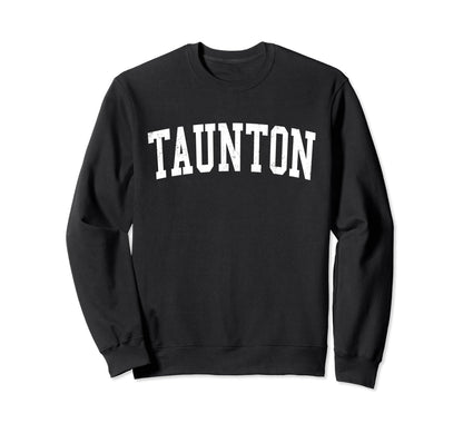 Taunton Ma Distressed White Sweatshirt - Streetwear Style for Adults - T-Shirt, Sweatshirt, Hoodie