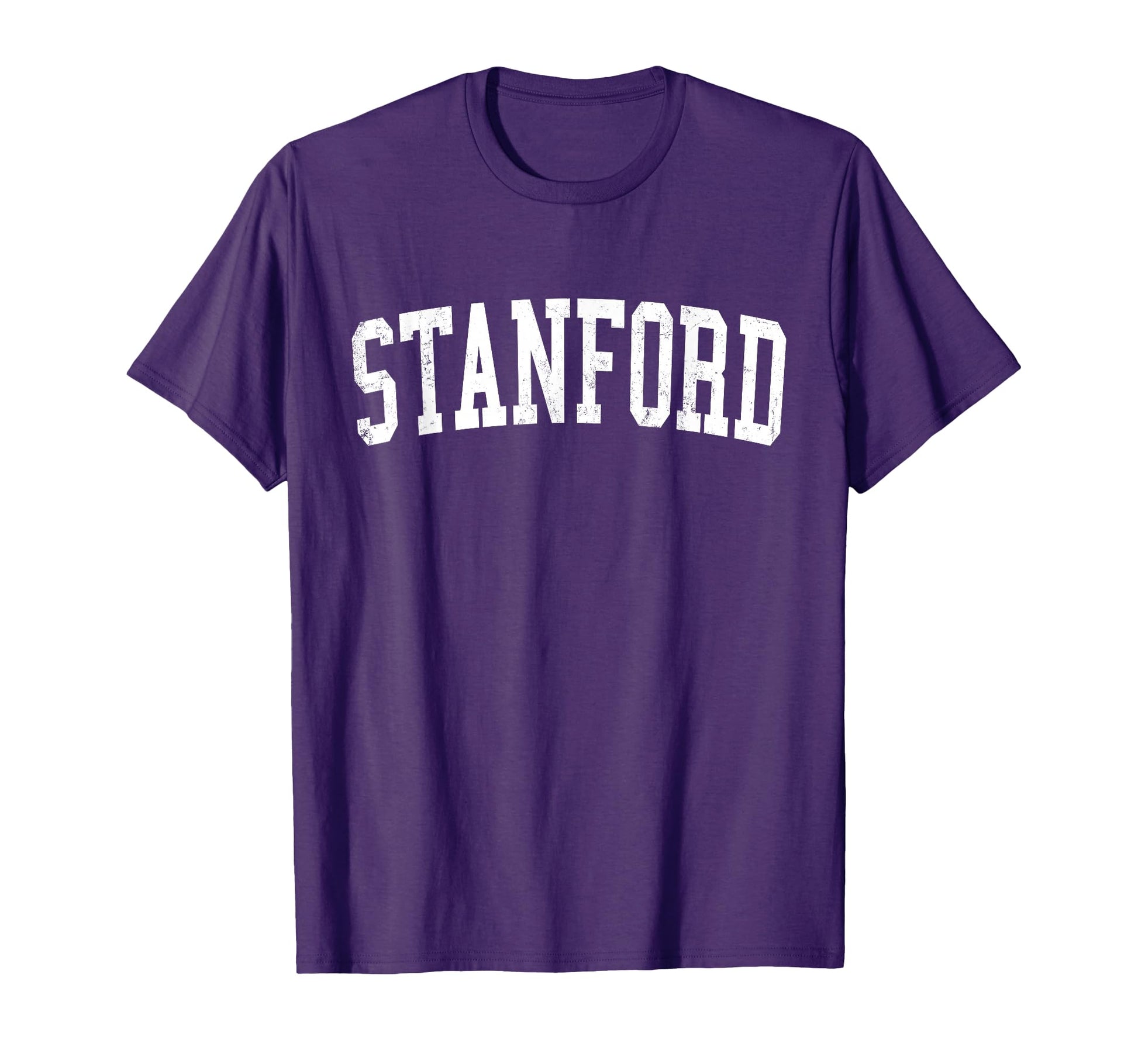 Stanford Ca Distressed White T-Shirt - Fun Novelty Design for Adults - T-Shirt, Sweatshirt, Hoodie