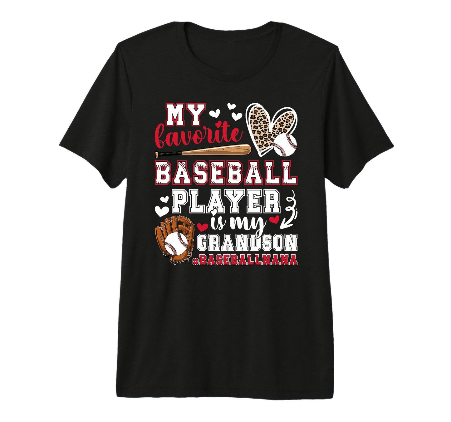 Baseball Nana Grandma Proud T-Shirt - Casual Everyday Wear for Adults - T-Shirt, Sweatshirt, Hoodie