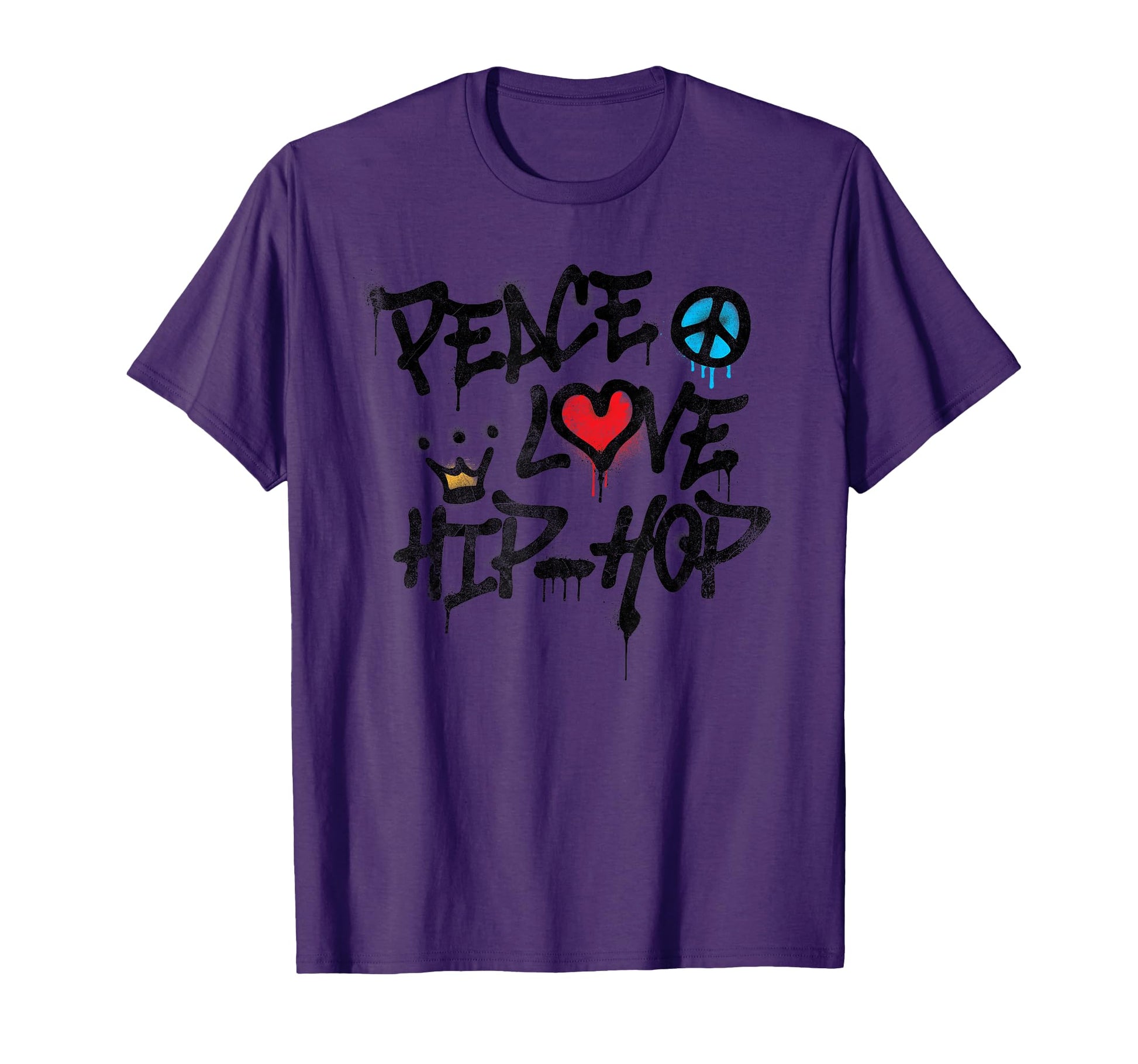Peace Love Hip Hop Dancing T-Shirt - Aesthetic Graphic for Adults - T-Shirt, Sweatshirt, Hoodie