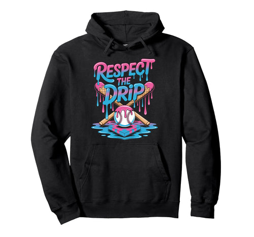 Respect Drip Ice Cream Drip Game Hoodie - Aesthetic Graphic for Adults - T-Shirt, Sweatshirt, Hoodie