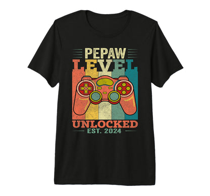 Mens Dad Level Unlocked Gaming T-Shirt - Casual Everyday Wear for Adults - T-Shirt, Sweatshirt, Hoodie