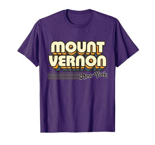 Mount Vernon New York Stripes T-Shirt - Fun Novelty Design for Adults - T-Shirt, Sweatshirt, Hoodie