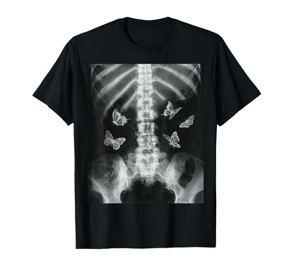 Egirl Skeleton Xray Butterfly Harajuku T-Shirt - Novelty Apparel Men Women - T-Shirt, Sweatshirt, Hoodie
