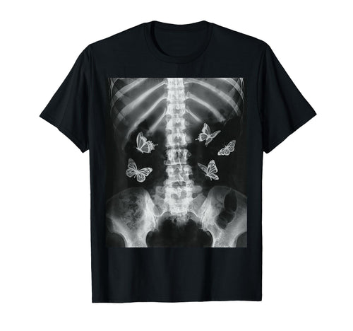 Egirl Skeleton Xray Butterfly Harajuku T-Shirt - Novelty Apparel Men Women - T-Shirt, Sweatshirt, Hoodie