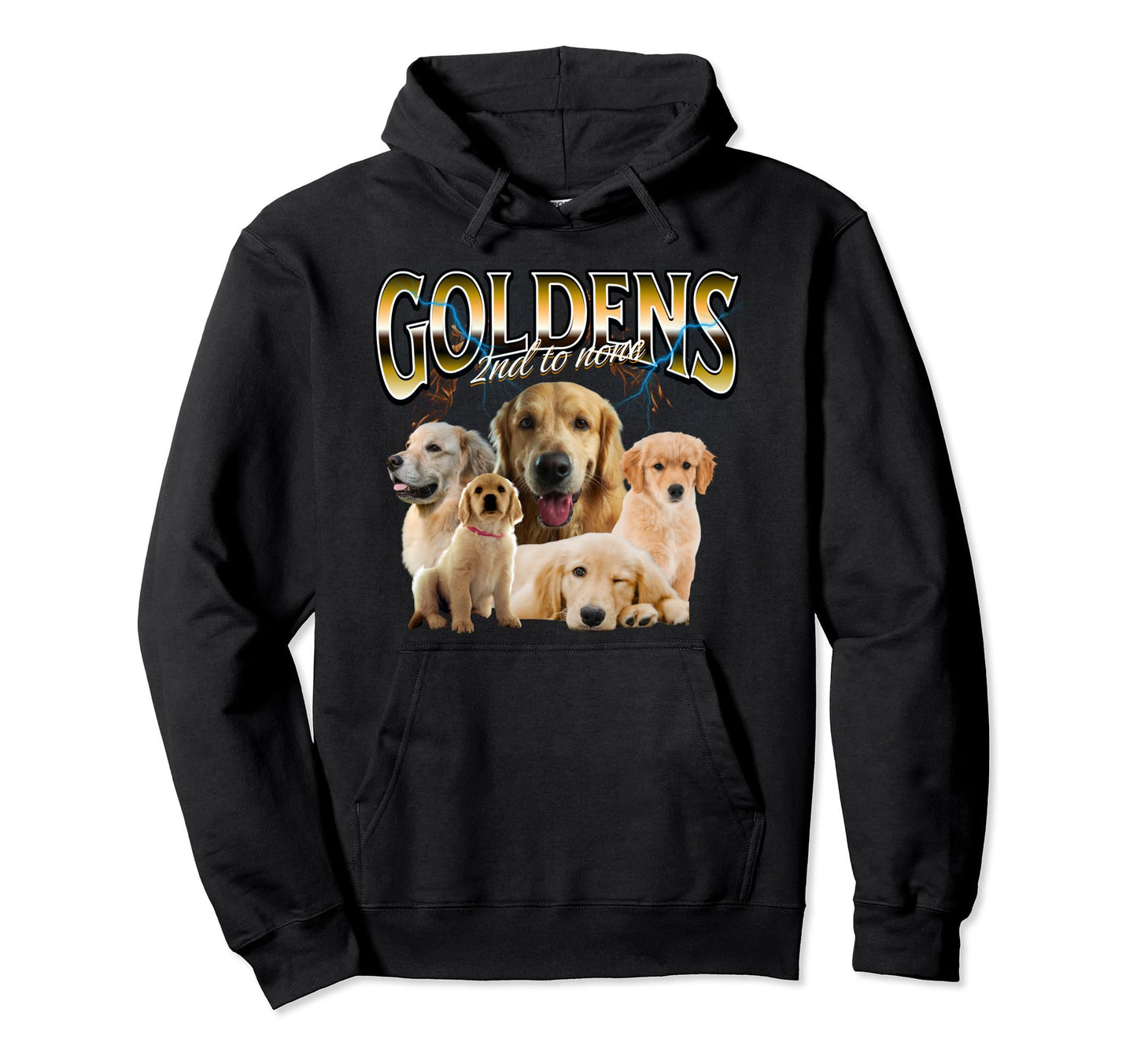Golden Retriever Grunge Dog Lovers Hoodie - Unique Graphic Men Women - T-Shirt, Sweatshirt, Hoodie