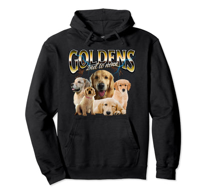 Golden Retriever Grunge Dog Lovers Hoodie - Unique Graphic Men Women - T-Shirt, Sweatshirt, Hoodie
