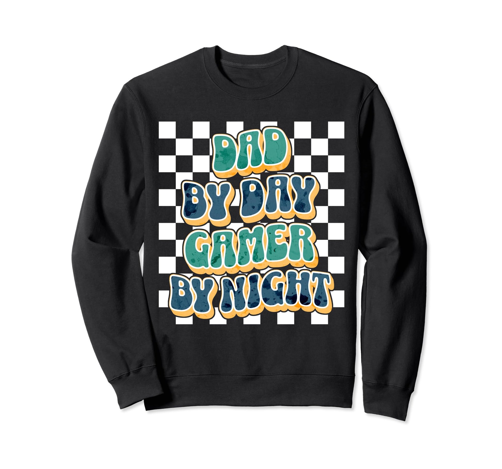 Dad Day Gamer Night Sweatshirt - Custom Art Print Unisex - T-Shirt, Sweatshirt, Hoodie