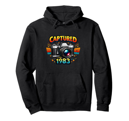 Camera Photography Creative 1983 Hoodie - Aesthetic Graphic Men Women - T-Shirt, Sweatshirt, Hoodie