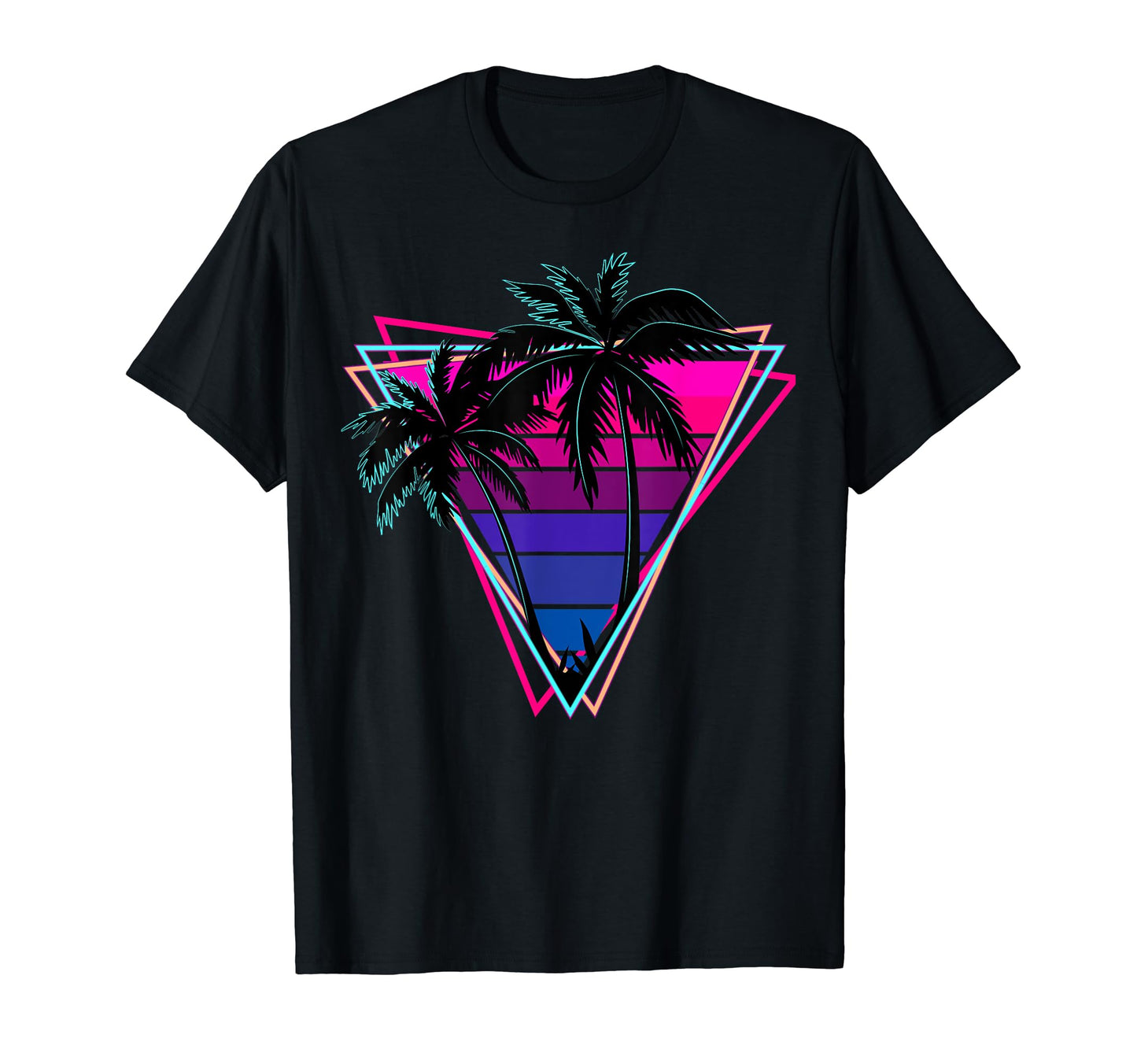 Vaporwave Lover Palm Trees T-Shirt - Casual Everyday Wear for Adults - T-Shirt, Sweatshirt, Hoodie