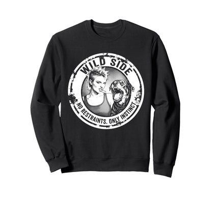 Punk And Dog 90S Grunge Badge Sweatshirt - Streetwear Style Men Women - T-Shirt, Sweatshirt, Hoodie