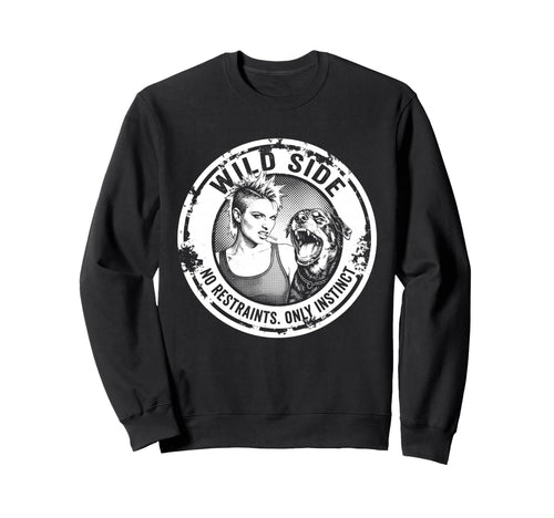 Punk And Dog 90S Grunge Badge Sweatshirt - Streetwear Style Men Women - T-Shirt, Sweatshirt, Hoodie