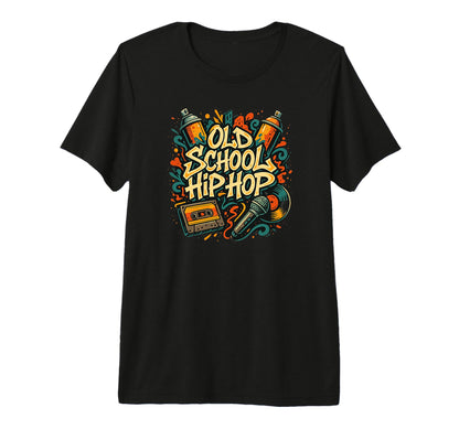 Raised Old School Hip Hop Rap Music T-Shirt - Custom Art Print Unisex - T-Shirt, Sweatshirt, Hoodie
