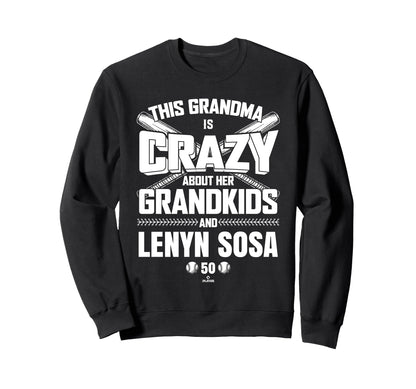Grandma Crazy Lenyn Sosa Chicago Sweatshirt - Minimalist Print Unisex - T-Shirt, Sweatshirt, Hoodie