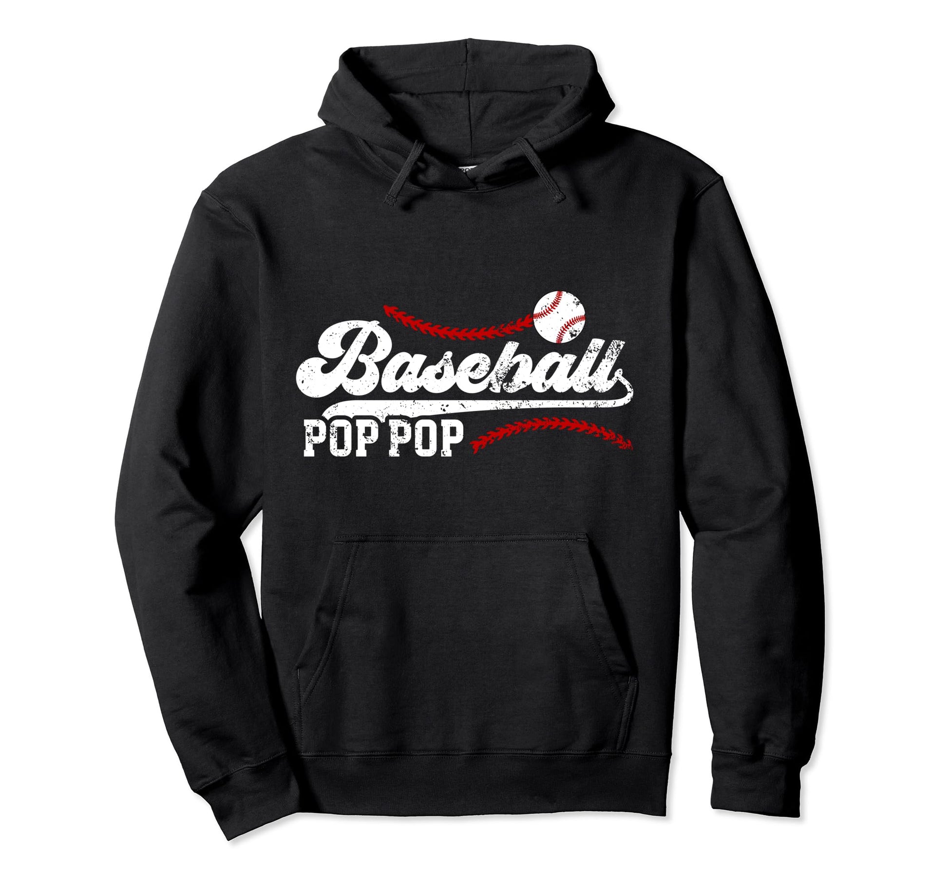 Baseball Pop Pop Baseball Player Pop Pop Hoodie - Graphic Print Unisex - T-Shirt, Sweatshirt, Hoodie