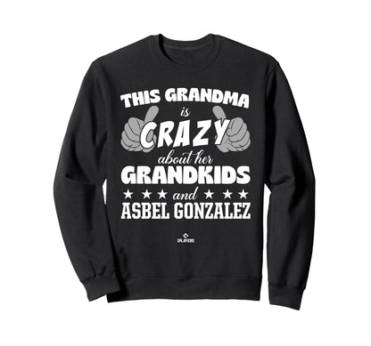 Grandma Crazy Asbel Gonzalez Sweatshirt - Novelty Apparel for Adults - T-Shirt, Sweatshirt, Hoodie