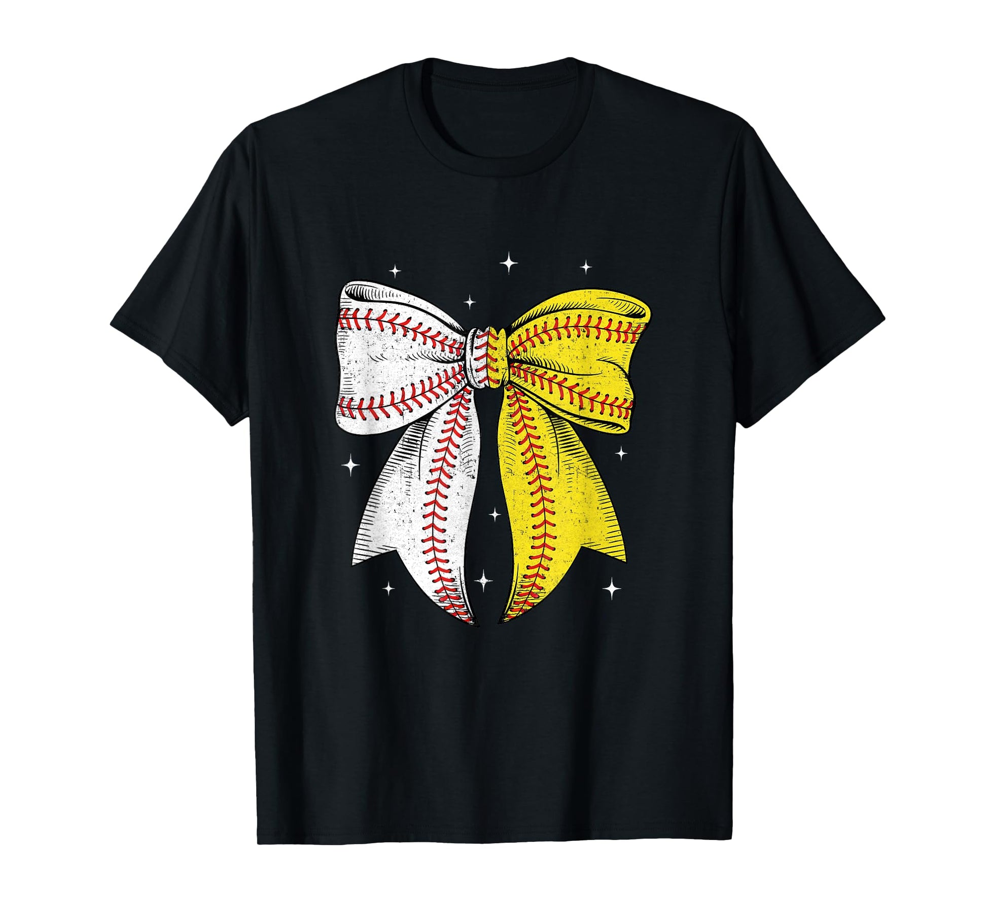Baseball Softball Coquette Bow Game Day T-Shirt - Minimalist Print Unisex - T-Shirt, Sweatshirt, Hoodie