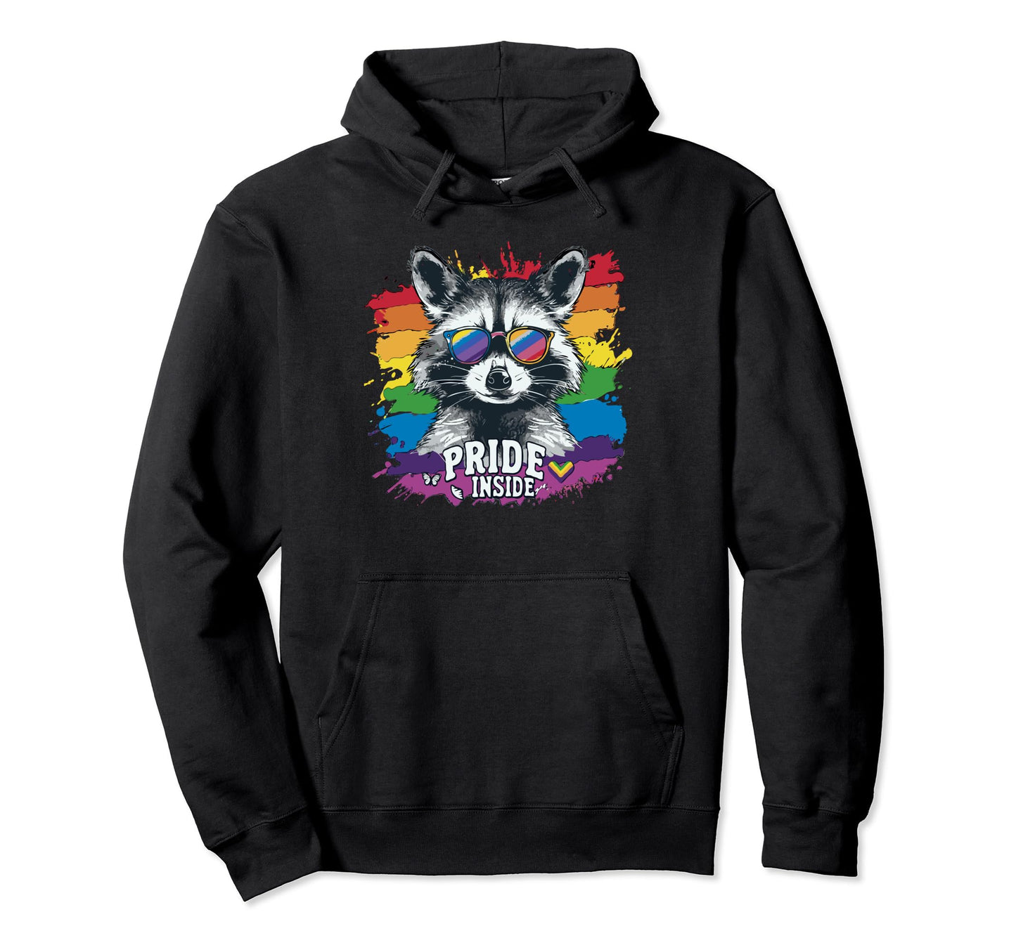 Funny Raccoon Love Sunglasses Summer Gift Hoodie - Minimalist Print Unisex - T-Shirt, Sweatshirt, Hoodie