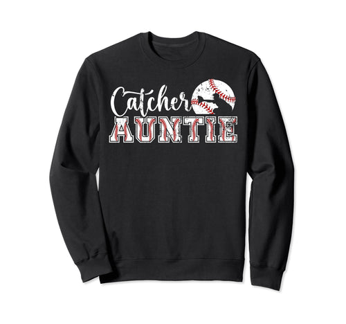 Baseball Catcher Aunt Best Aunt Sweatshirt - Fun Novelty Design Men Women - T-Shirt, Sweatshirt, Hoodie