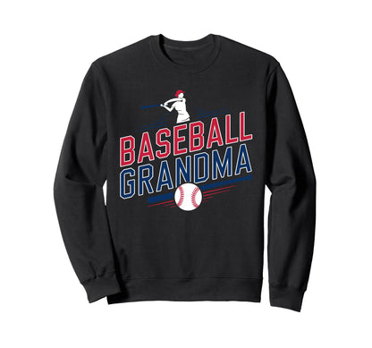 Proud Baseball Grandma Gifts Sweatshirt - Novelty Apparel for Adults - T-Shirt, Sweatshirt, Hoodie