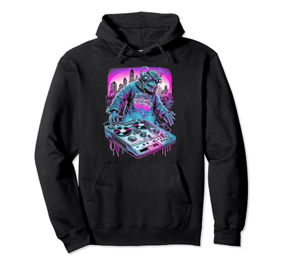 Vaporwave Aesthetic Synthwave Electro Hoodie - Custom Art Print Men Women - T-Shirt, Sweatshirt, Hoodie