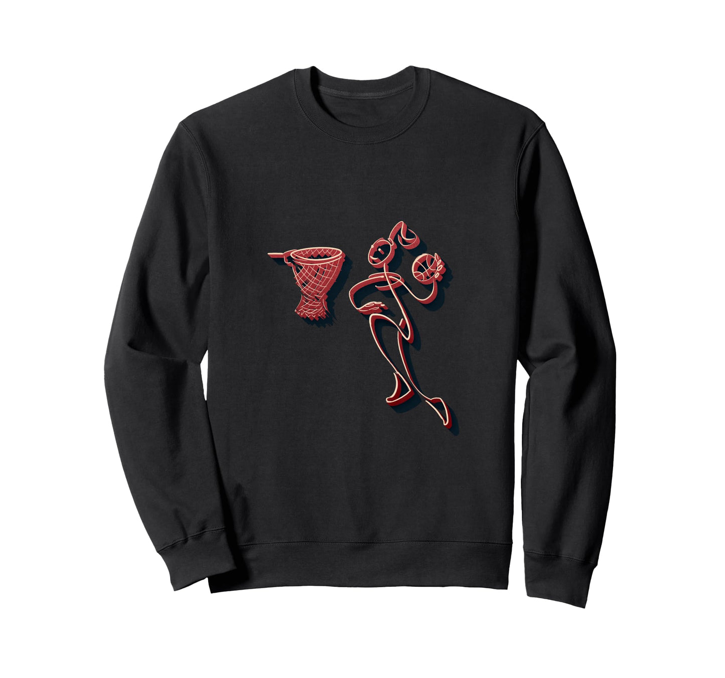 Basketball Player Basketball Lover Sweatshirt - Minimalist Print Unisex - T-Shirt, Sweatshirt, Hoodie