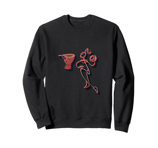 Basketball Player Basketball Lover Sweatshirt - Minimalist Print Unisex - T-Shirt, Sweatshirt, Hoodie