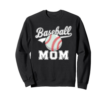 Baseball Mom Sports Love Passion Sweatshirt - Unique Graphic Men Women - T-Shirt, Sweatshirt, Hoodie