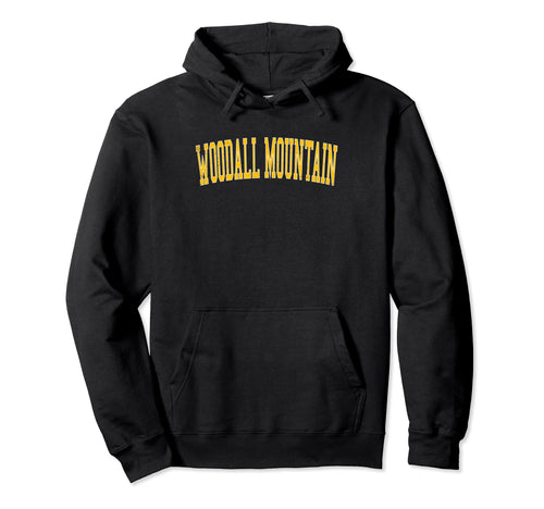 Woodall Mountain Distressed Gold Varsity Hoodie - Trendy Graphic Unisex - T-Shirt, Sweatshirt, Hoodie