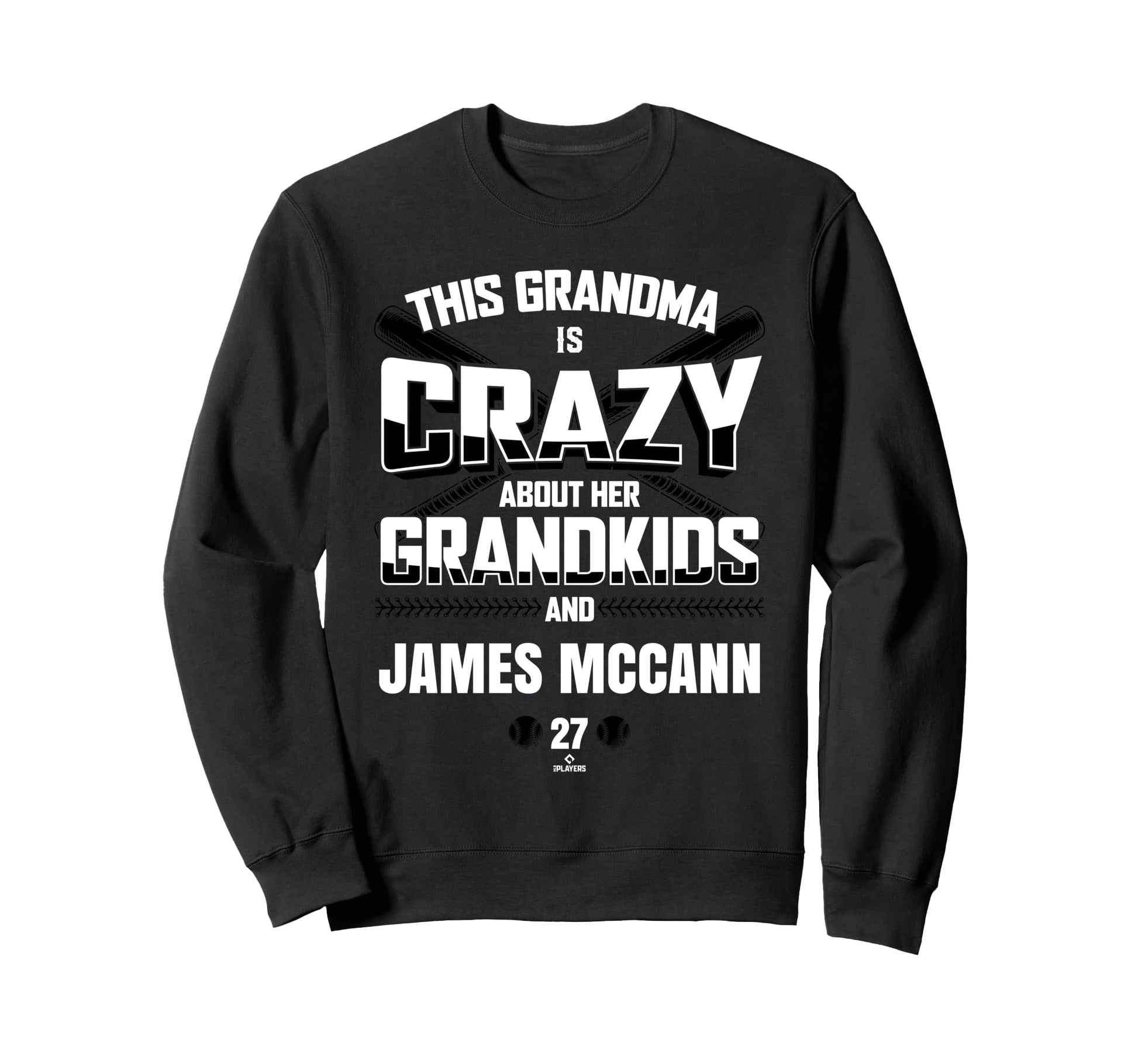 Grandma Crazy James Mccann Sweatshirt - Minimalist Print for Adults - T-Shirt, Sweatshirt, Hoodie