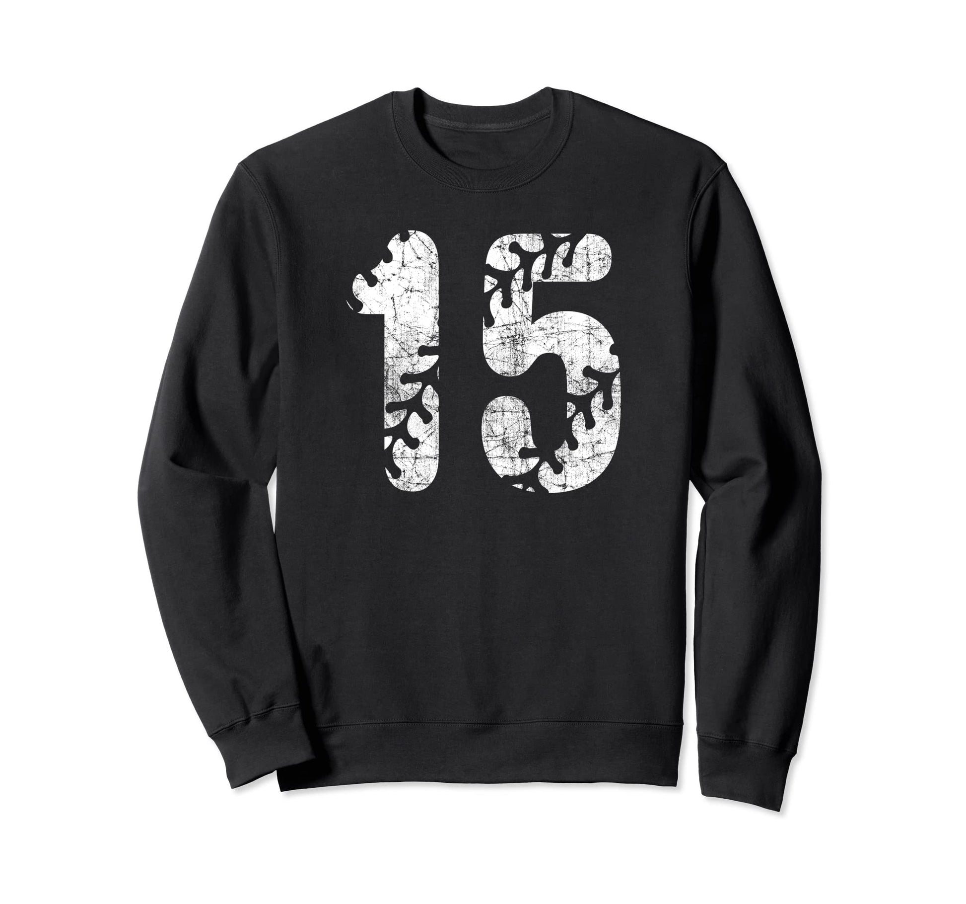 Baseball Softball Mom 15 Number 15 Sweatshirt - Novelty Apparel for Adults - T-Shirt, Sweatshirt, Hoodie