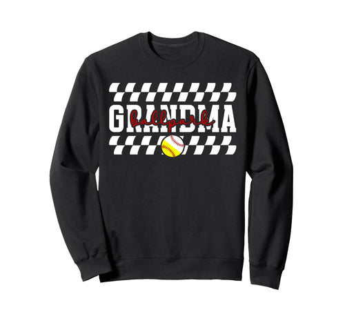Ballpark Grandma Baseball Sweatshirt - Minimalist Print for Adults - T-Shirt, Sweatshirt, Hoodie