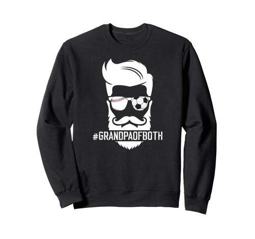 Grandpa Both Baseball Soccer Sweatshirt - Custom Art Print Men Women - T-Shirt, Sweatshirt, Hoodie