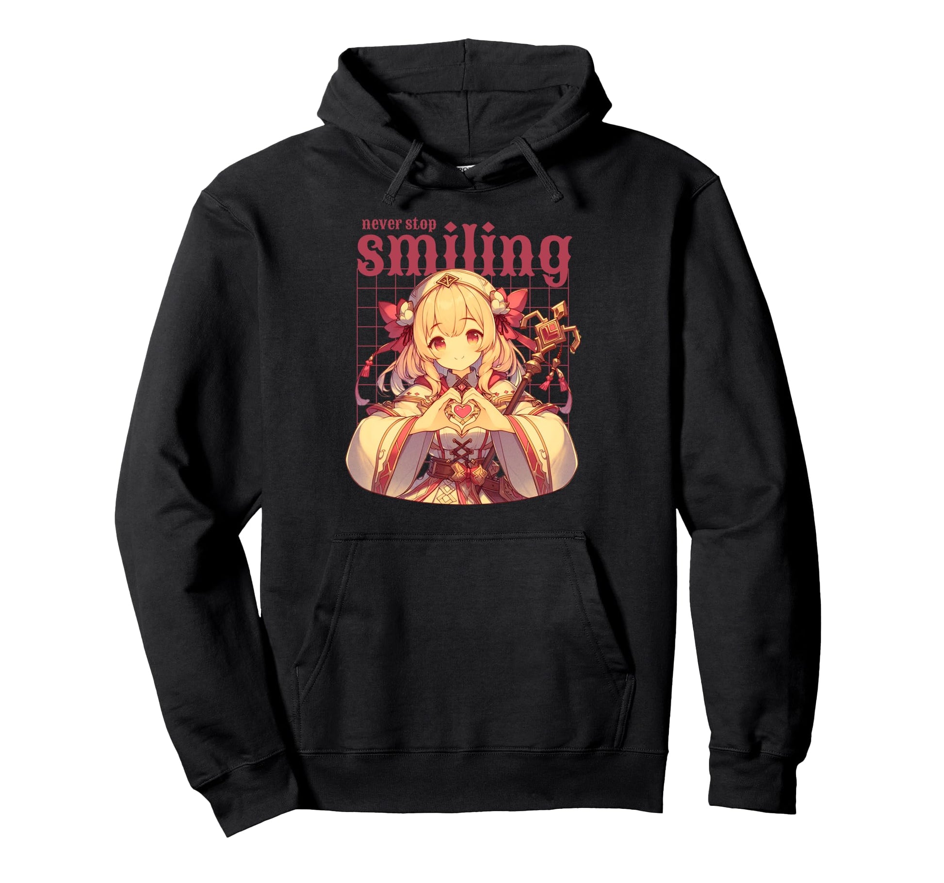 Goth Grunge Demon Anime Waifu Horror Hoodie - Custom Art Print for Adults - T-Shirt, Sweatshirt, Hoodie